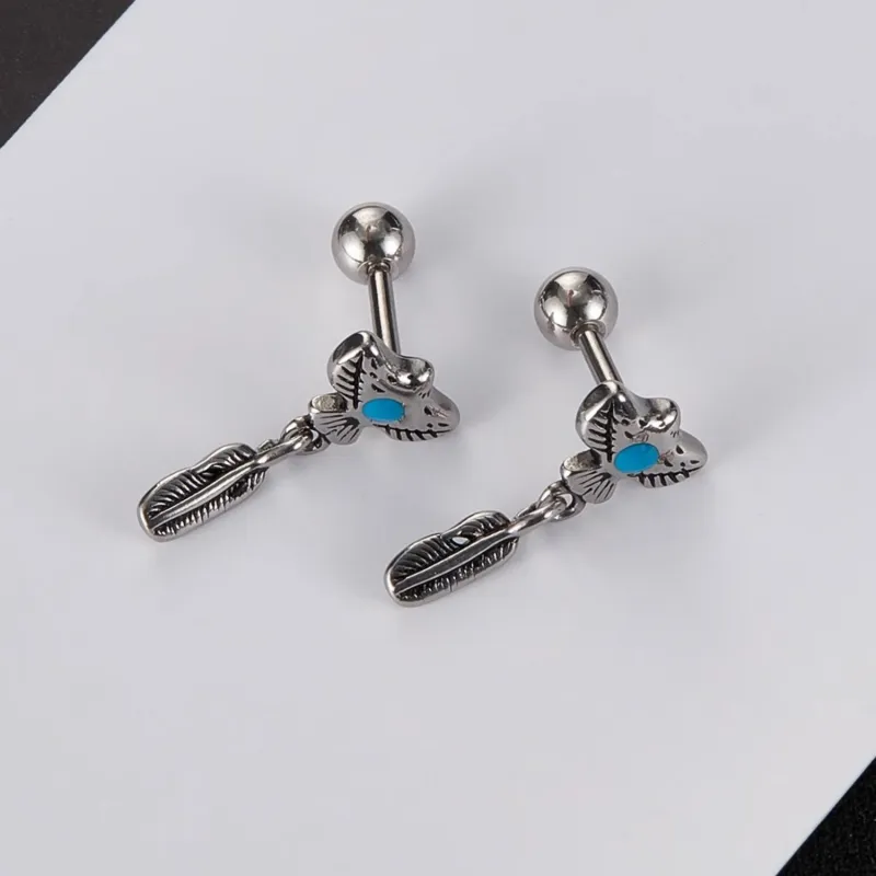 KING OF BLING Alloy, Oil Drip Earrings Unisex-8