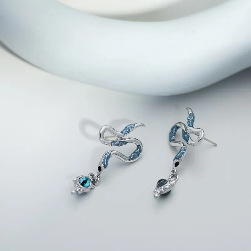 KING OF BLING Alloy, Zircon, Oil Drip Earrings Women's-2
