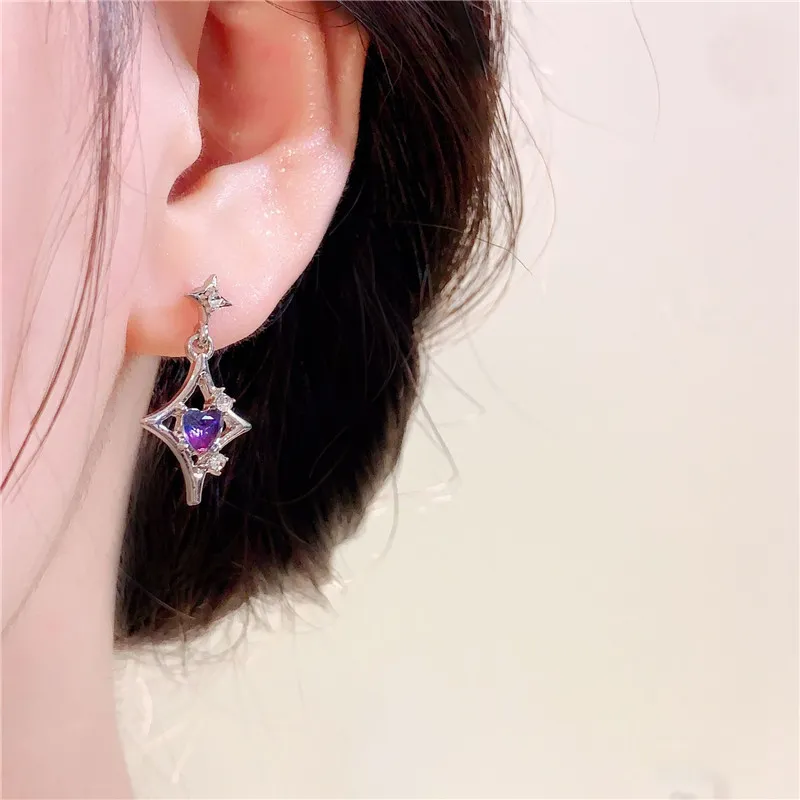 KING OF BLING Alloy With Zircon Stud Earrings Unisex Year Of The Snake Good Luck-5