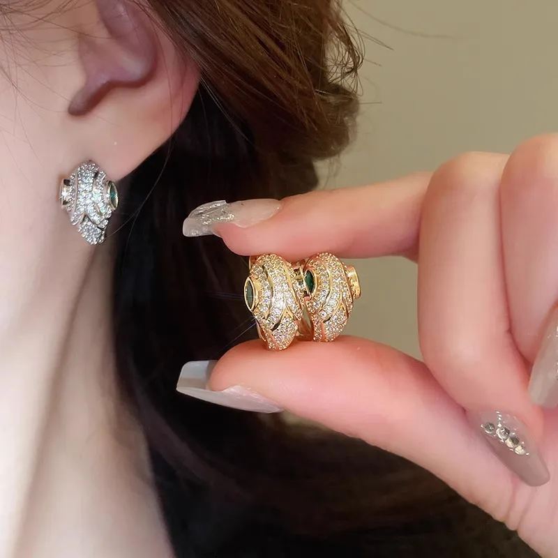 KING OF BLING 925 Sterling Silver Pin, Alloy, Zircon Stud Earrings Unisex-5