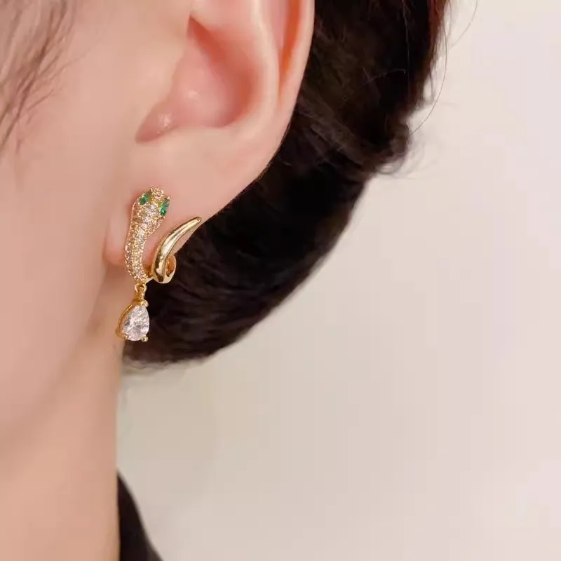 KING OF BLING Alloy With Zircon Stud Earrings Women's-13