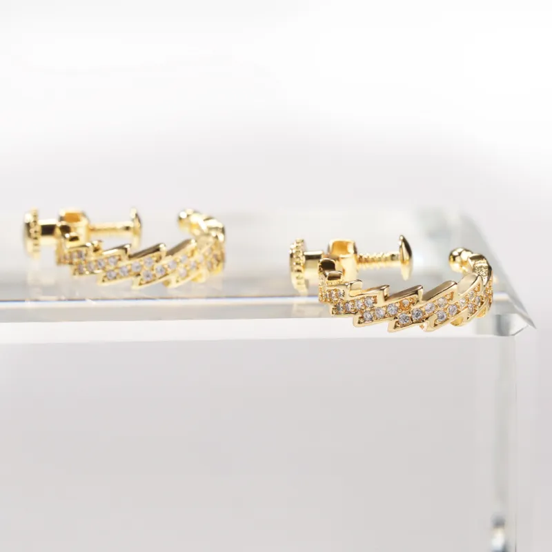 KING OF BLING Alloy Clip On Earrings Unisex-3