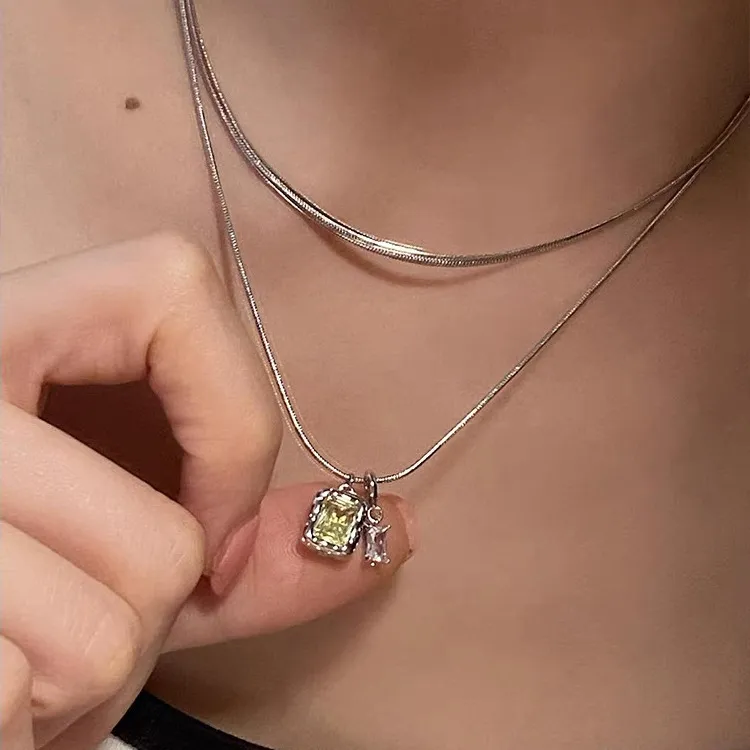 KING OF BLING Alloy With Zircon Necklaces Women's Good Luck-5