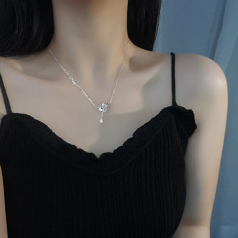 KING OF BLING 999 Fine Silver Zircon Necklaces Women's Year Of The Snake Good Luck-3