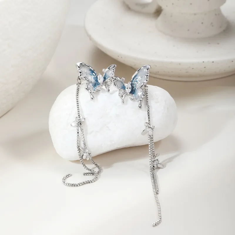 KING OF BLING Alloy, Zircon, Oil Drip Earrings Women's-1