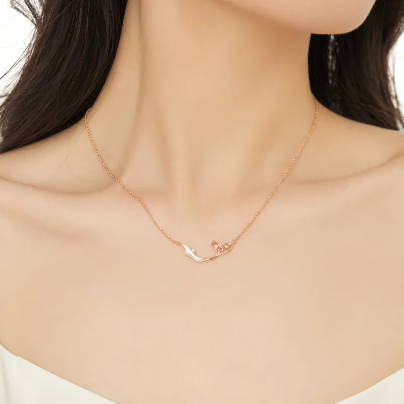 KING OF BLING 925 Silver, Mother Of Pearl, Cubic Zirconia Necklaces Women's-7