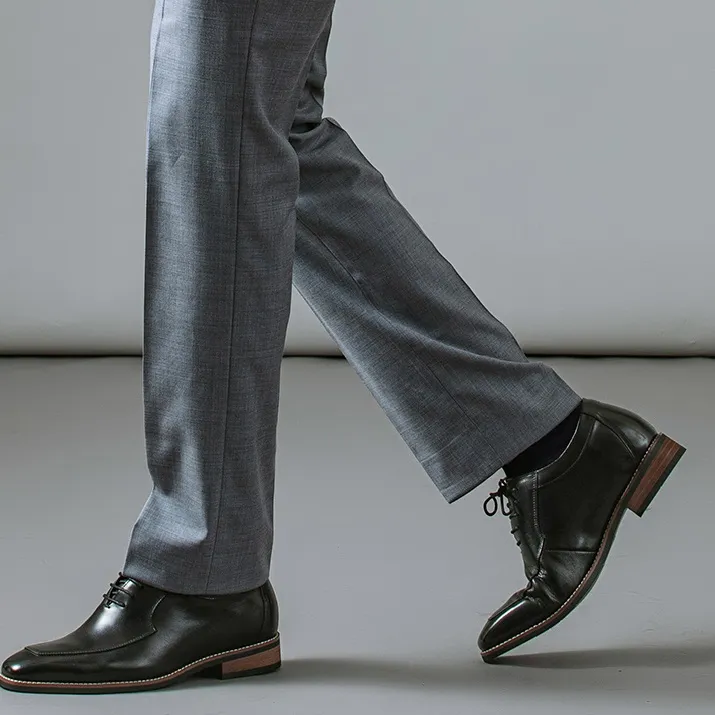 1M8 Dress Shoes Men Low Top Black/Brown-5