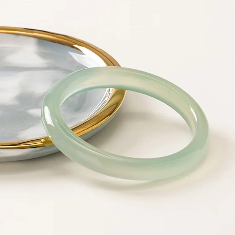 CHINA GOLD Chalcedony Jade Bangles Women's-2