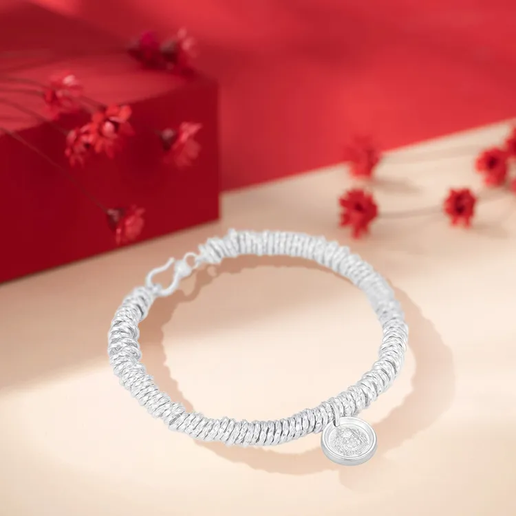 CHINA GOLD S925 Silver Bracelets Unisex-2