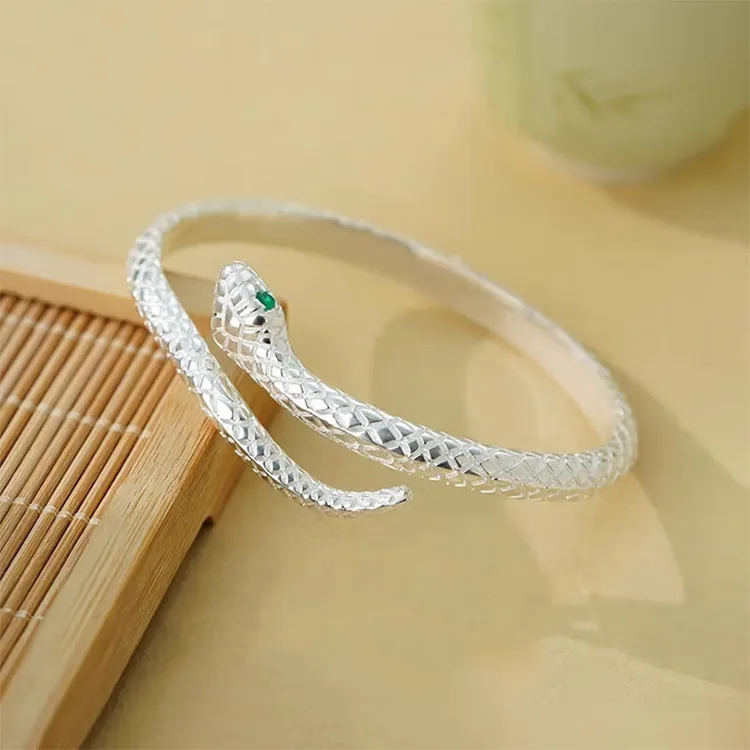 CHINA GOLD 999 Fine Silver Bangles Unisex-1