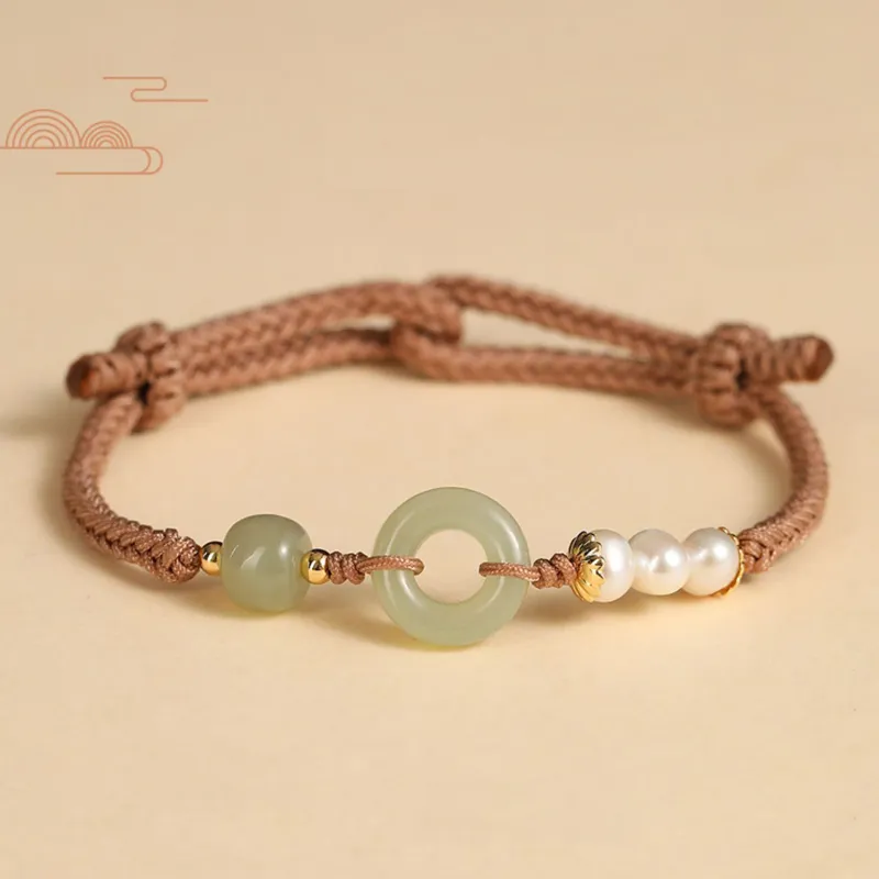 CHINA GOLD Hetian Jade Bracelets White Jade/Pale Greenish White Jade Women's-1