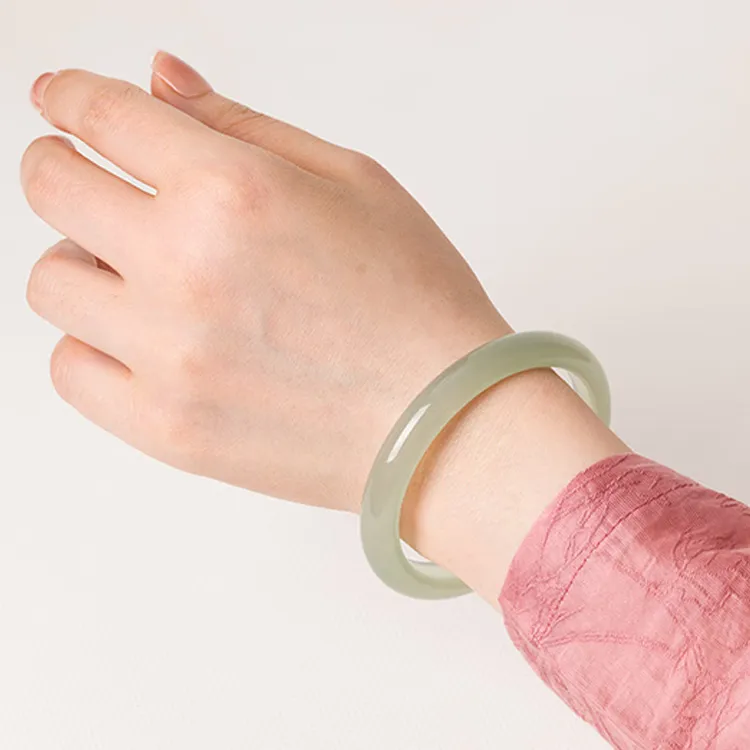 CHINA GOLD Chalcedony Jade Bangles Women's-4