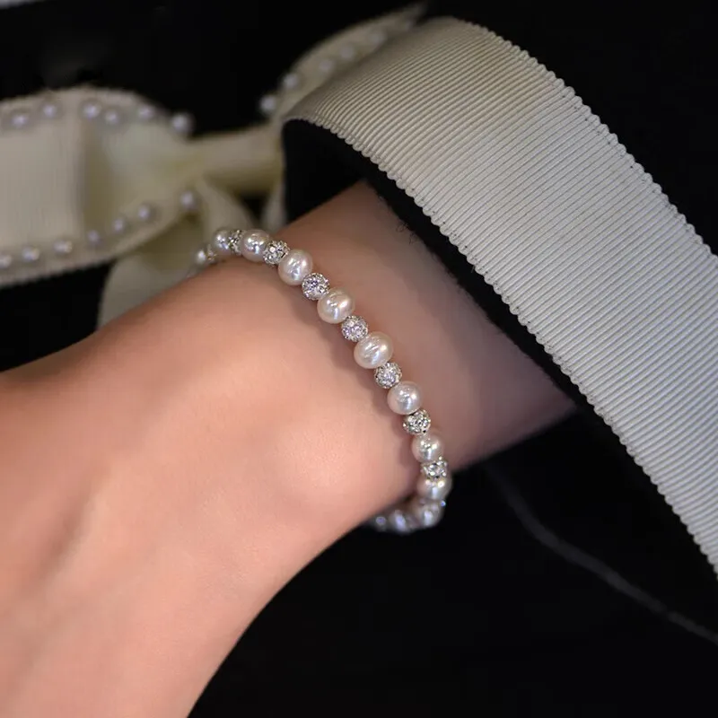 CHINA GOLD Pearl Bracelets Women's-3