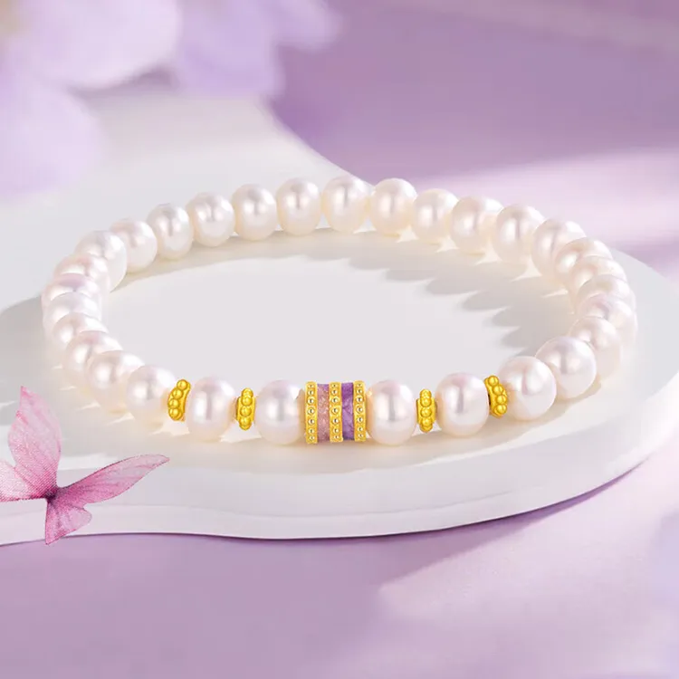 CHINA GOLD Pearl Bracelets Women's-1