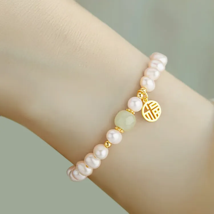 CHINA GOLD Bracelets White Jade/Pale Greenish White Jade Women's-2