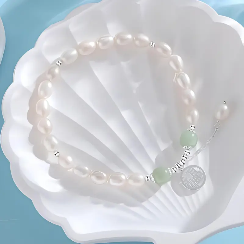 CHINA GOLD Bracelets White Jade/Pale Greenish White Jade Women's-4