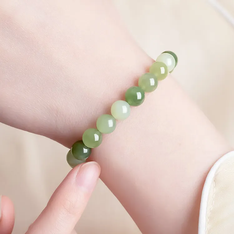 CHINA GOLD Bracelets White Jade/Pale Greenish White Jade Women's-5