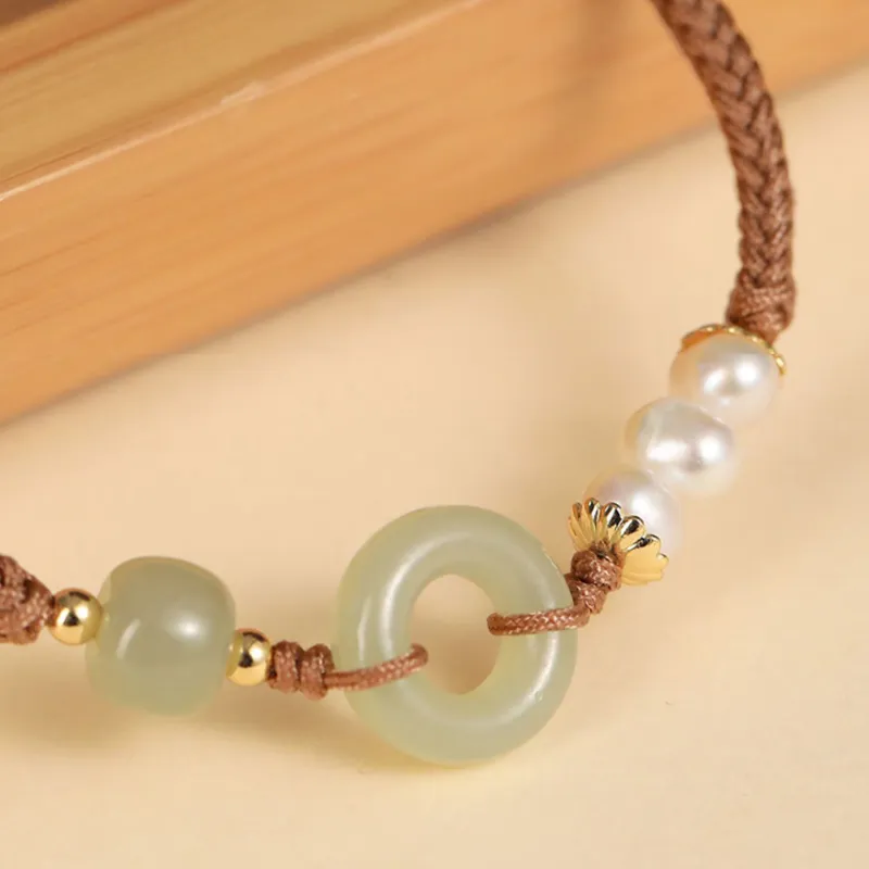 CHINA GOLD Hetian Jade Bracelets White Jade/Pale Greenish White Jade Women's-2