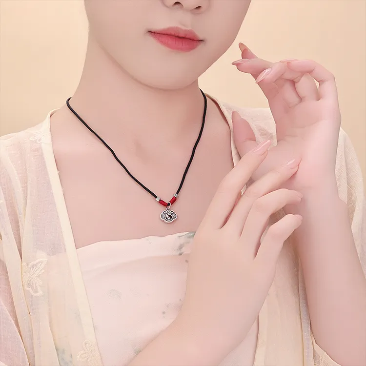 CHINA GOLD S925 Silver Necklaces Unisex-8