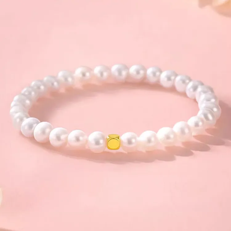 CHINA GOLD Pearl Bracelets Women's-2