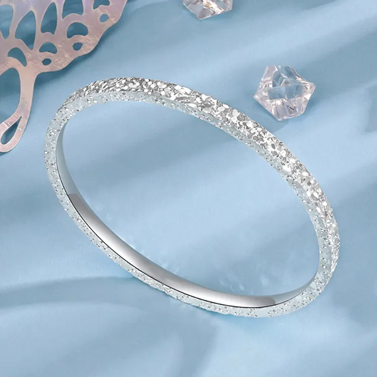 CHINA GOLD S999 Fine Silver Bangles Women's-1