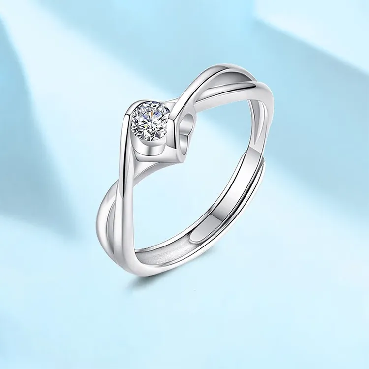 CHINA GOLD S990 Silver Rings Women's-1