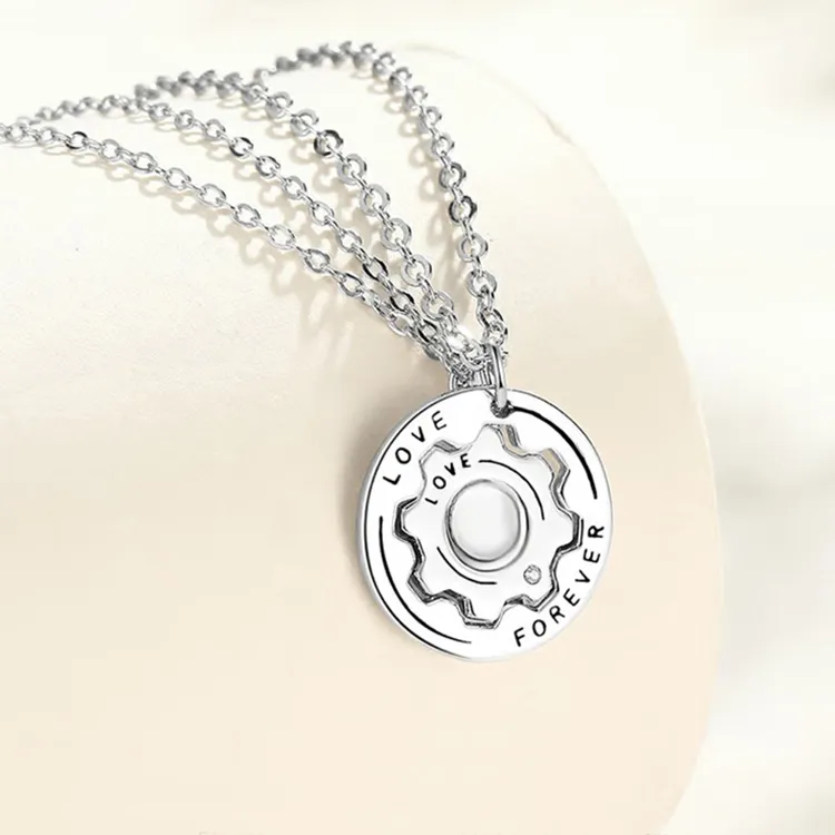 CHINA GOLD 990 Silver Necklaces Unisex-1