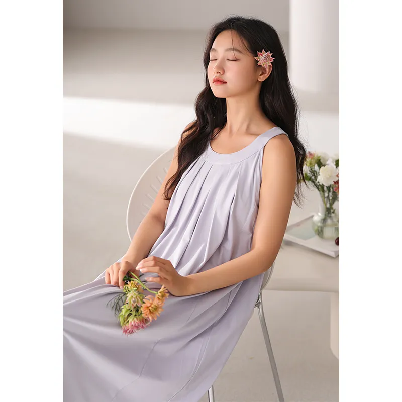 Qin Jing Nightgown Women's Gift Box Set Purple-3