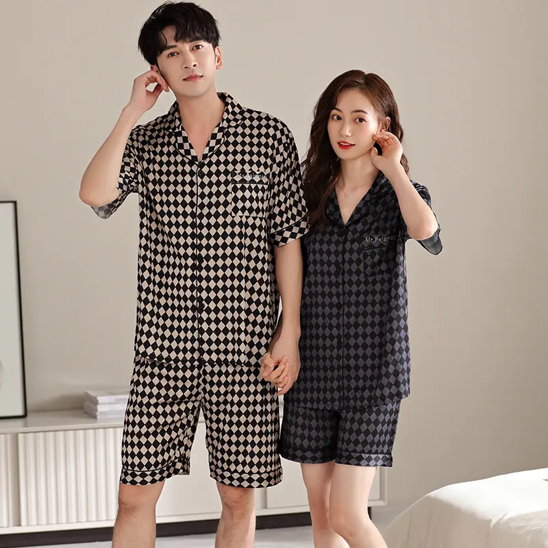 Qin Jing Pajama Set Unisex Houndstooth-5