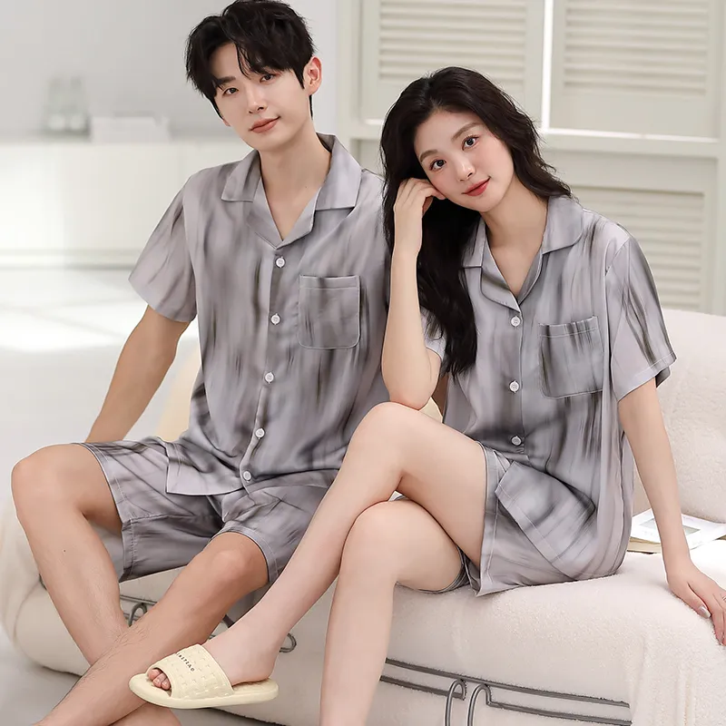 Qin Jing Pajama Set Unisex Gray-11