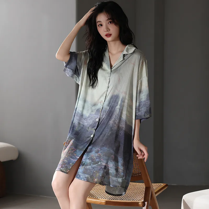 Qin Jing Nightgown Women's Image Color-7
