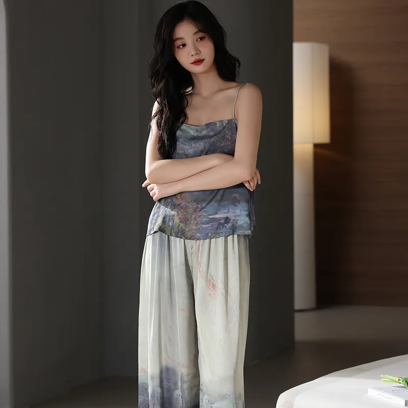 Qin Jing Pajama Set Women's Painted-2