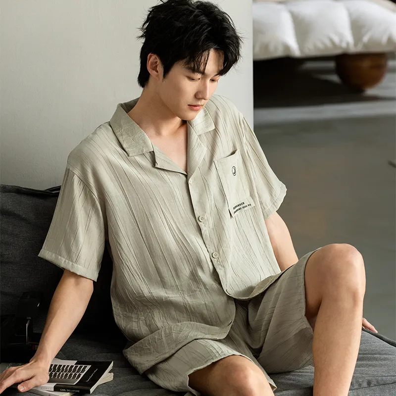 Qin Jing Pajama Set Men's Gift Box Set-7