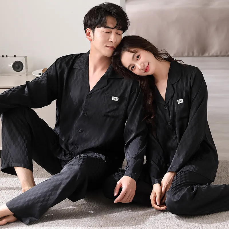 Qin Jing Pajama Set Unisex Matte Black-1