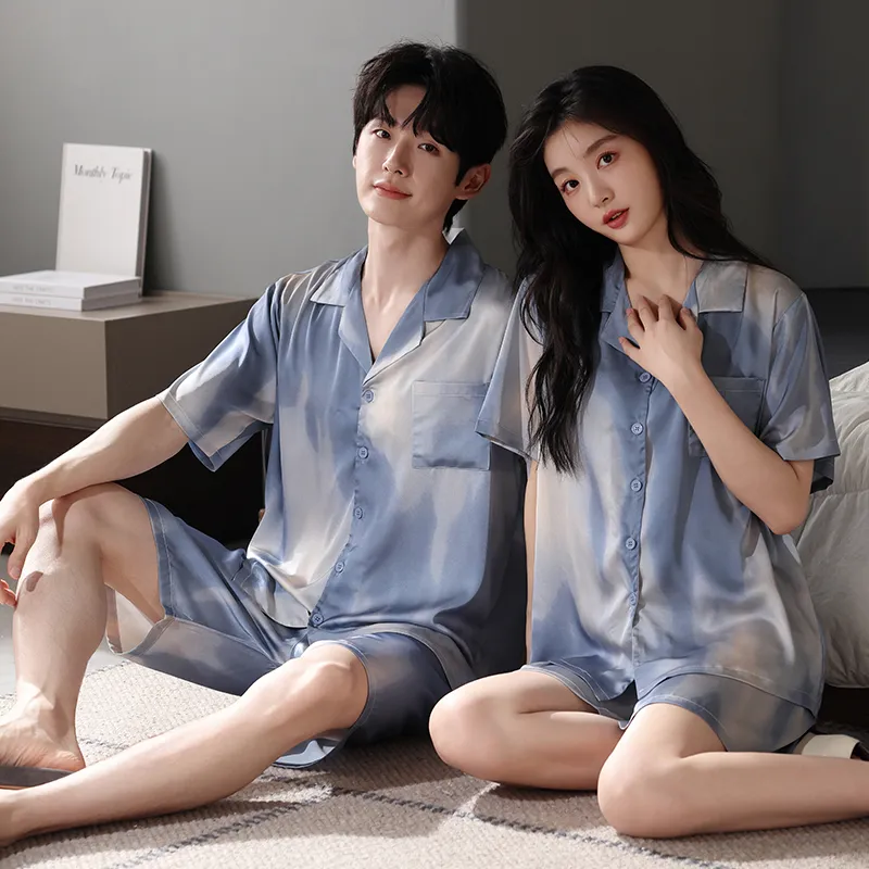 Qin Jing Pajama Set Unisex Blue-5
