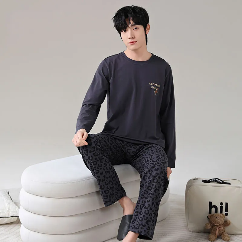 Qin Jing Pajama Set Men's Black-4