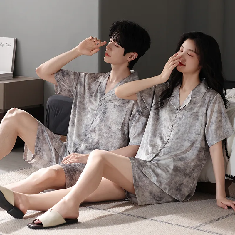Qin Jing Pajama Set Unisex Gray-11