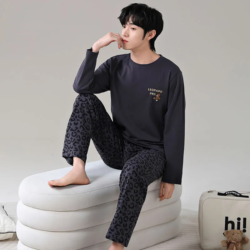 Qin Jing Pajama Set Men's Black-7