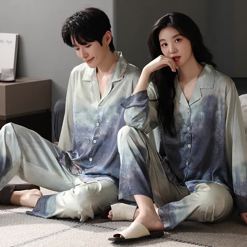 Qin Jing Pajama Set Unisex Gift Box Set Painted Color-8