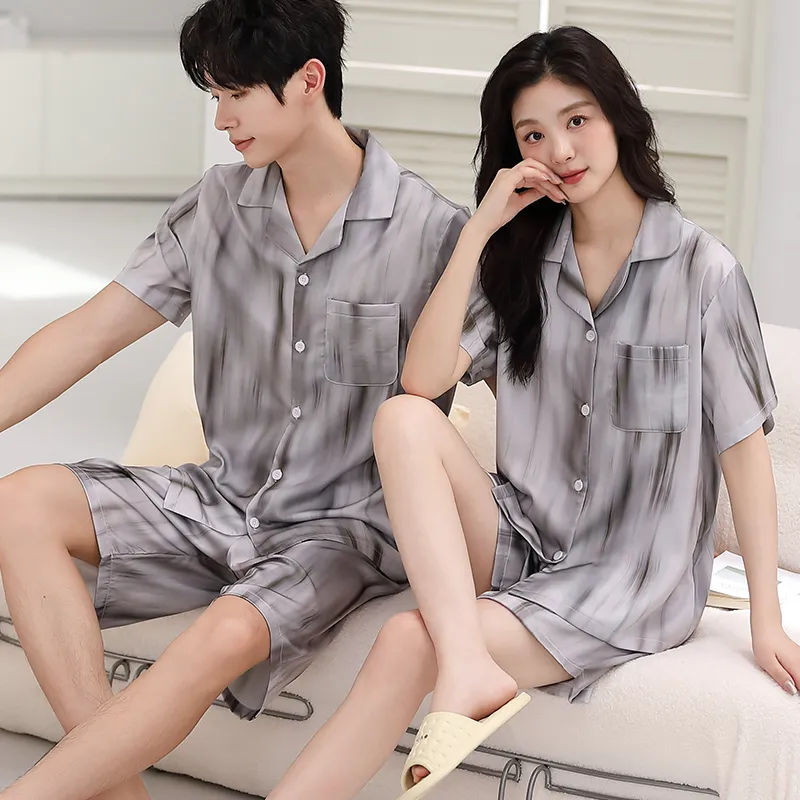 Qin Jing Pajama Set Unisex Gray-3