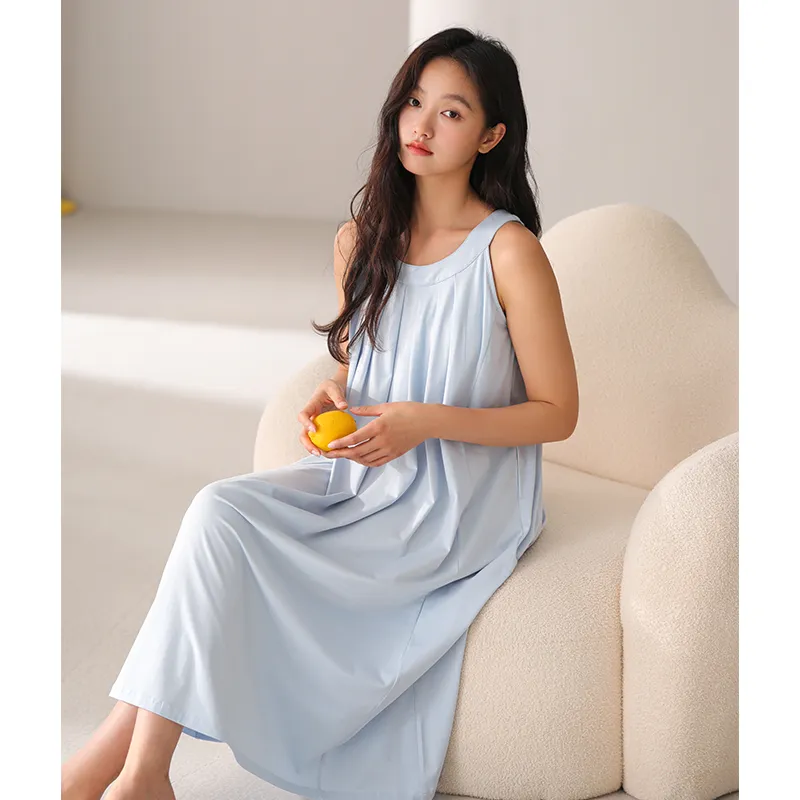 Qin Jing Nightgown Women's Gift Box Set Blue-3