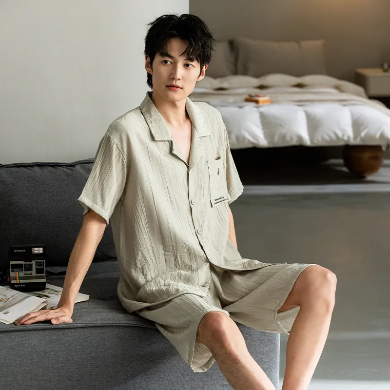 Qin Jing Pajama Set Men's Gift Box Set-4
