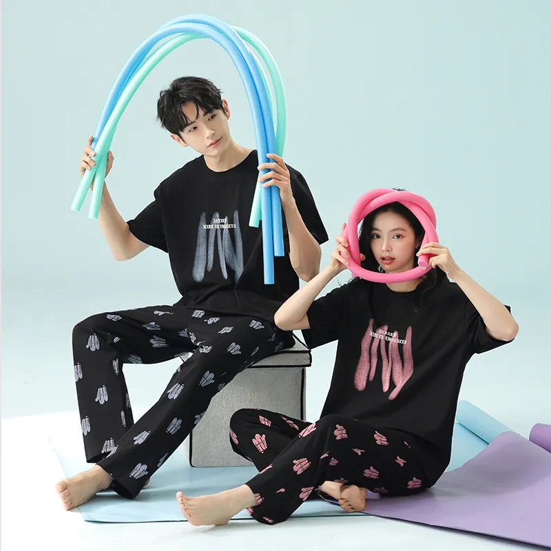 Qin Jing Pajama Set Unisex Black-6