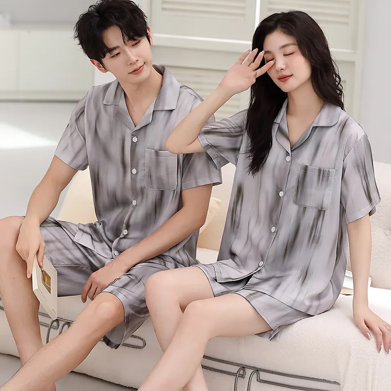 Qin Jing Pajama Set Unisex Gray-4