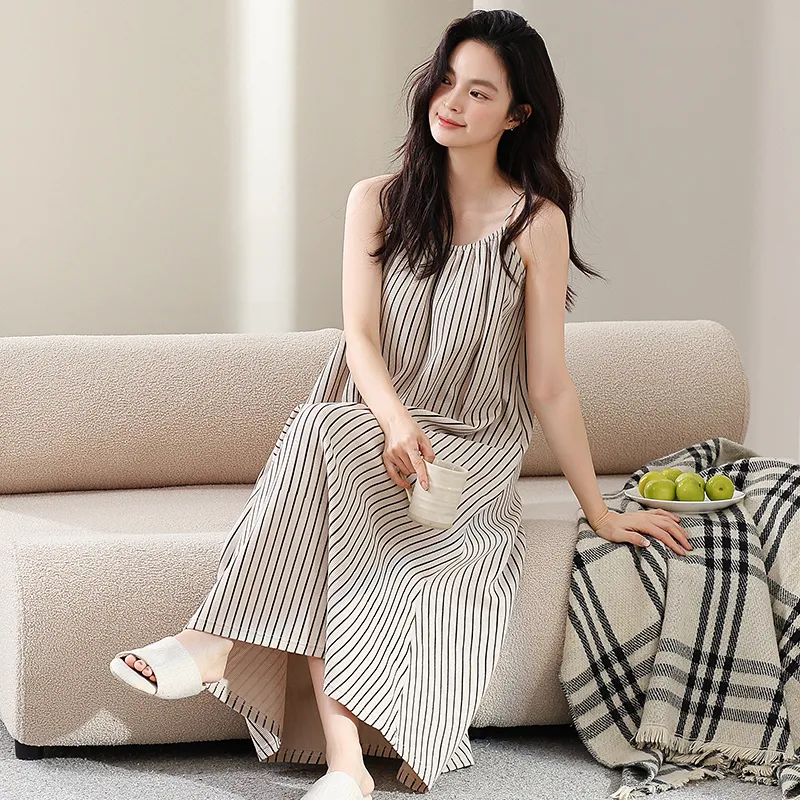 Qin Jing Nightgown Women's Gray-5