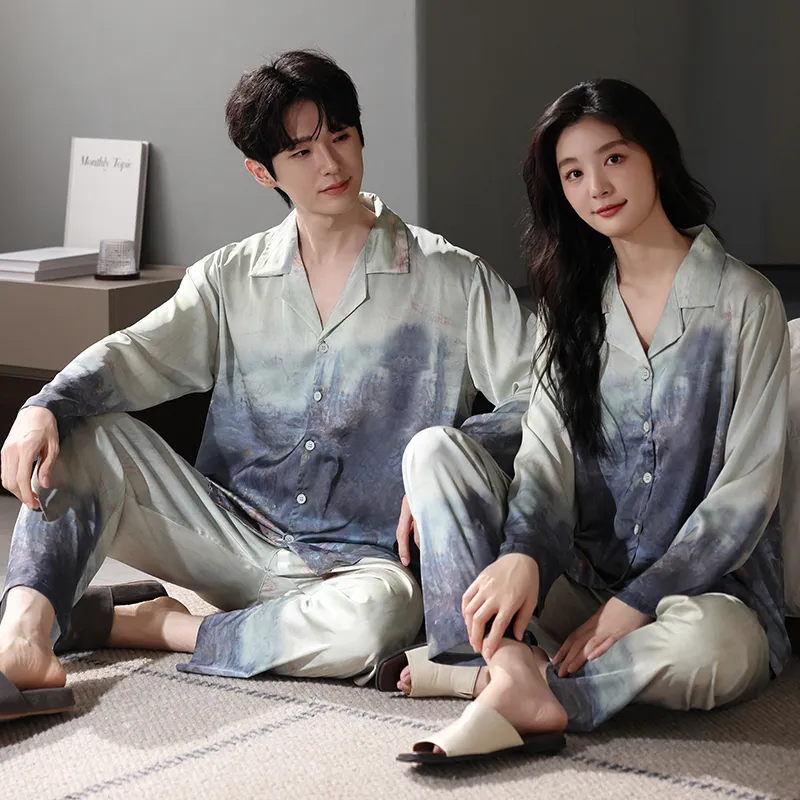 Qin Jing Pajama Set Unisex Gift Box Set Painted Color-4