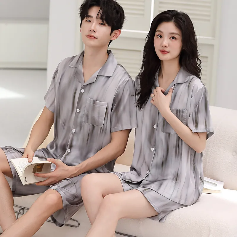 Qin Jing Pajama Set Unisex Gray-5