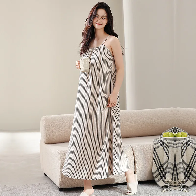 Qin Jing Nightgown Women's Gray-2
