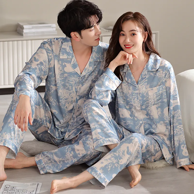 Qin Jing Pajama Set Unisex Royal Blue-6