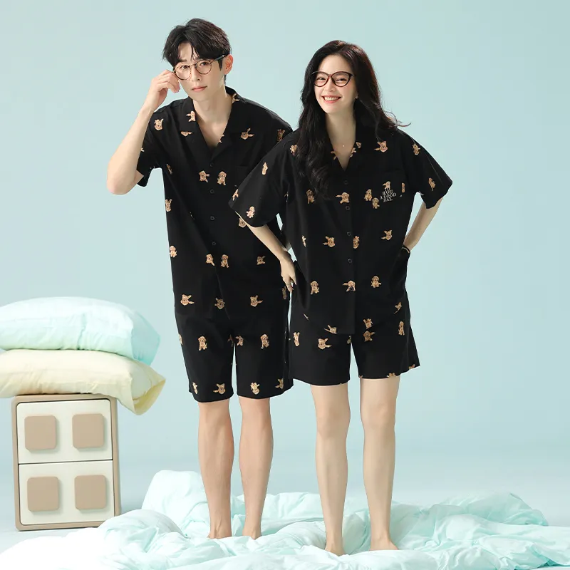 Qin Jing Pajama Set Unisex Black-10